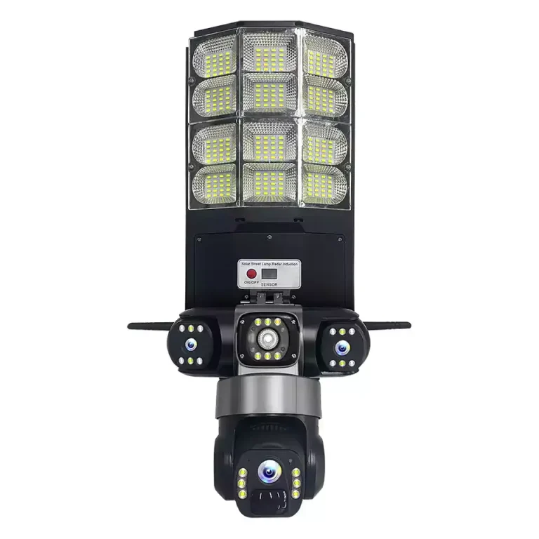 3 Lens 12MP V380 Pro 2 in 1 AI Integrated Solar Security Light